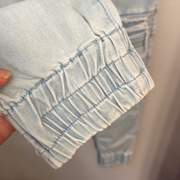 Saint Morta Light Wash Distressed Denim Joggers size M - Picture 4 of 6